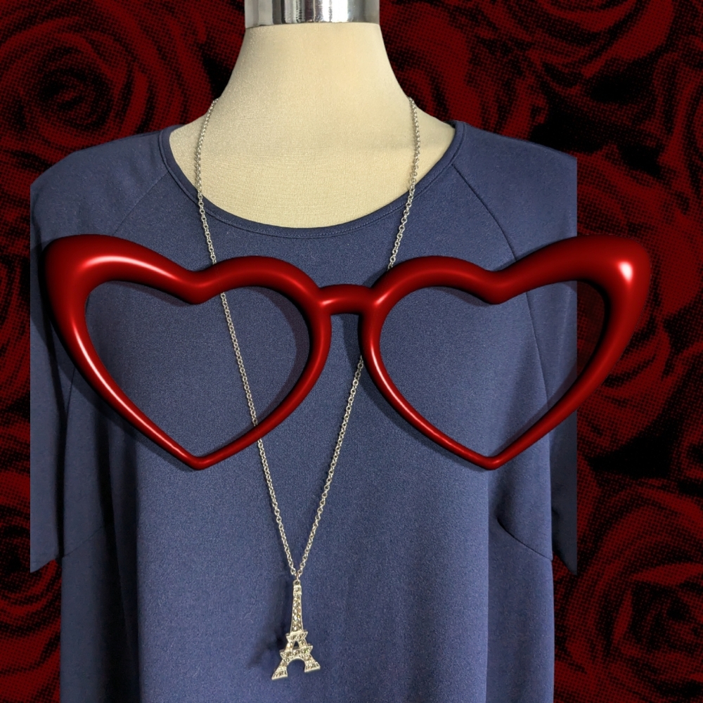 Paris Metallic Long Chain Necklace